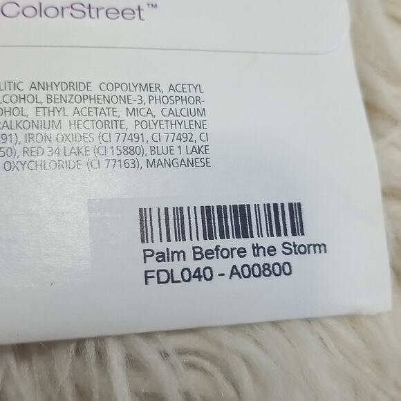 New! Color Street Real Nail Polish Strips Palm Before the Storm - Picture 5 of 5